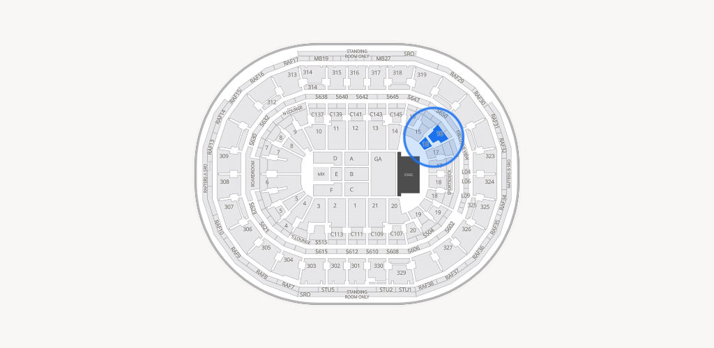 TD Garden Seating Chart