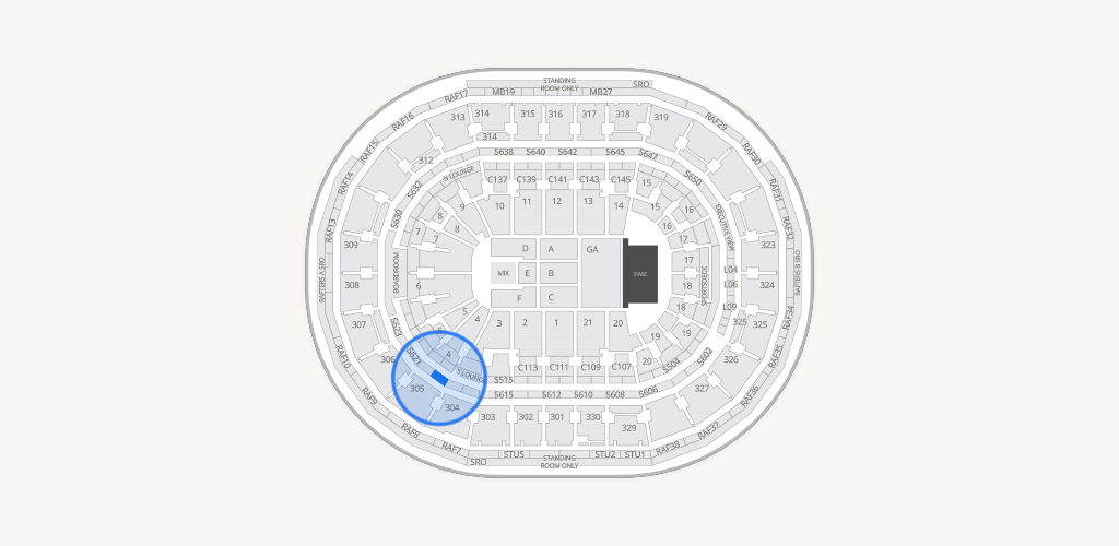 TD Garden Seating Chart