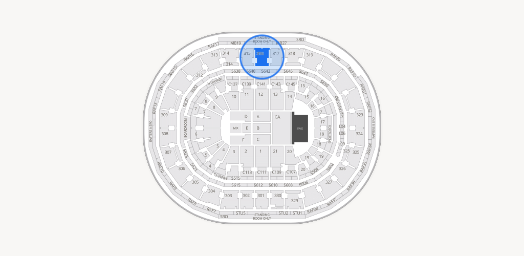 TD Garden Seating Chart