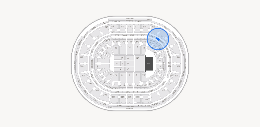 TD Garden Seating Chart