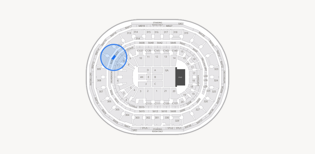 TD Garden Seating Chart