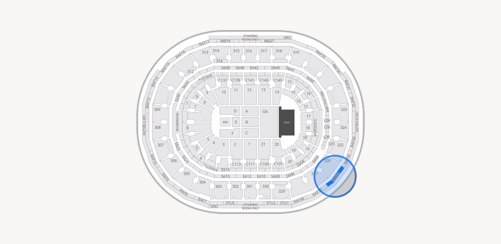 TD Garden Seating Chart