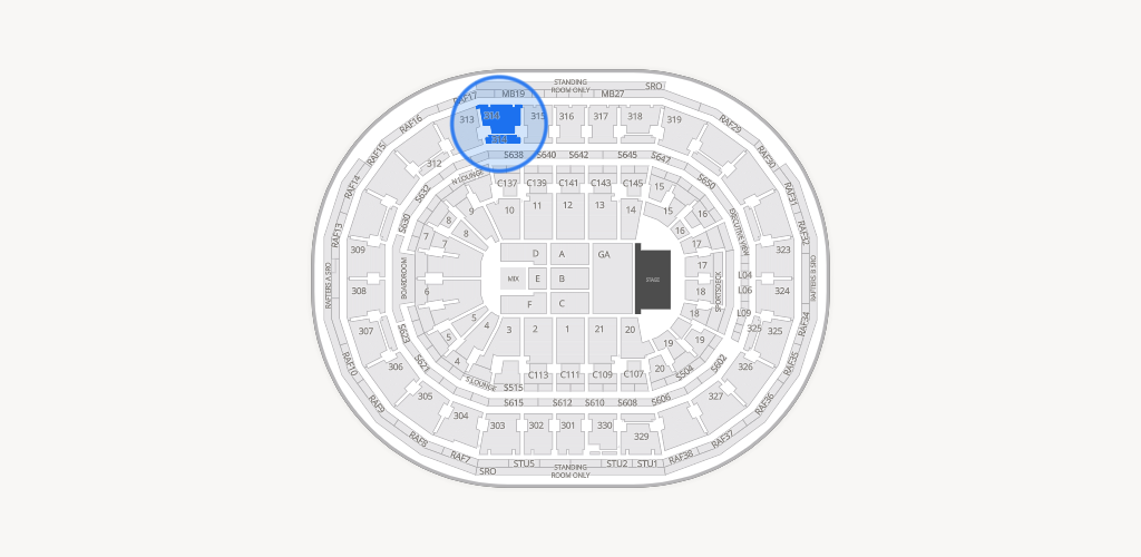 TD Garden Seating Chart