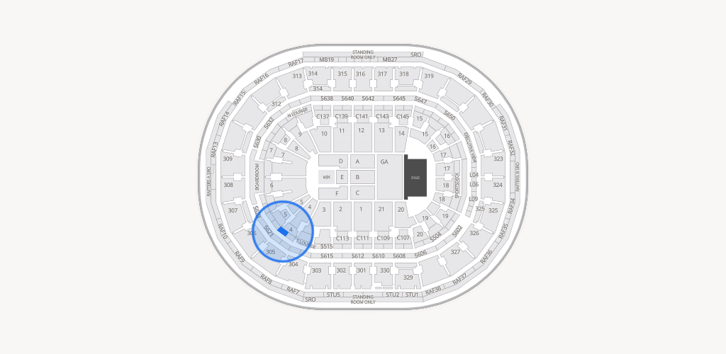 TD Garden Seating Chart
