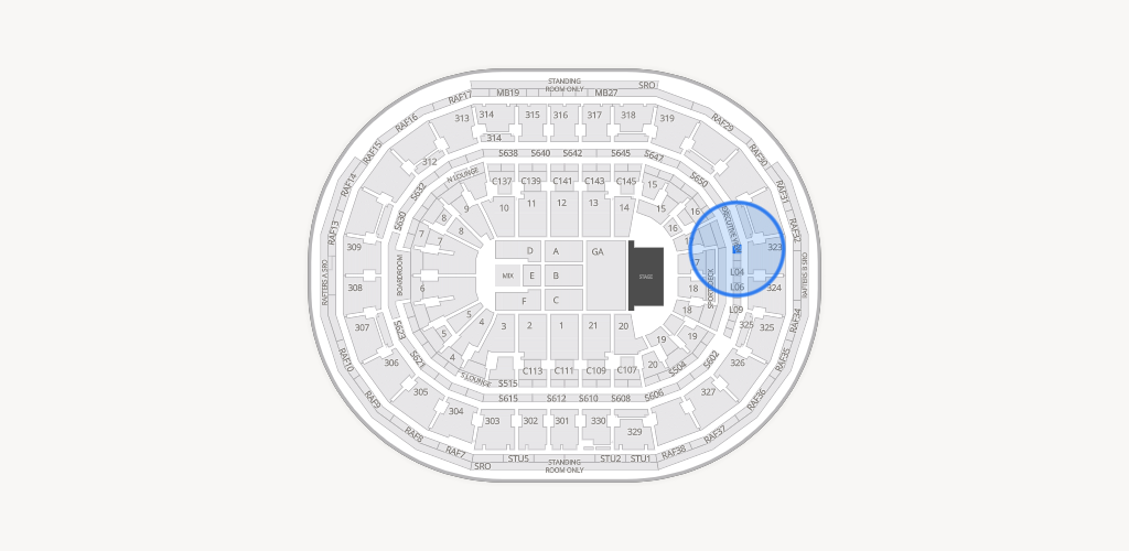 TD Garden Seating Chart