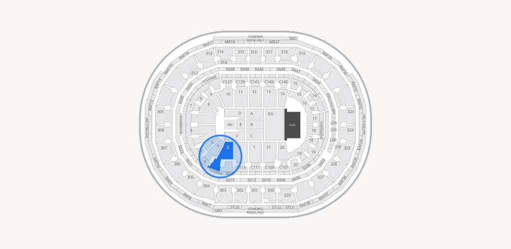 TD Garden Seating Chart