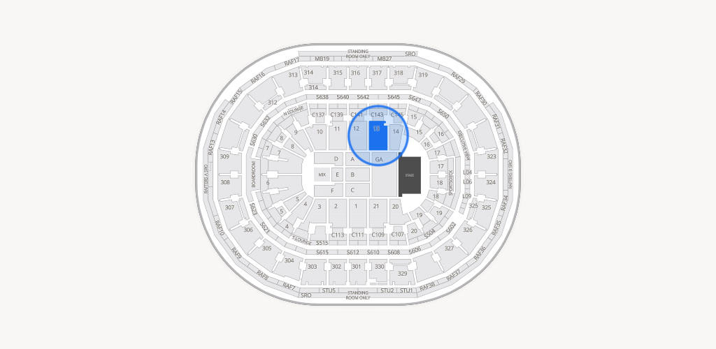 TD Garden Seating Chart