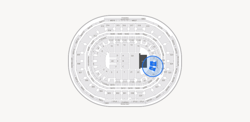TD Garden Seating Chart