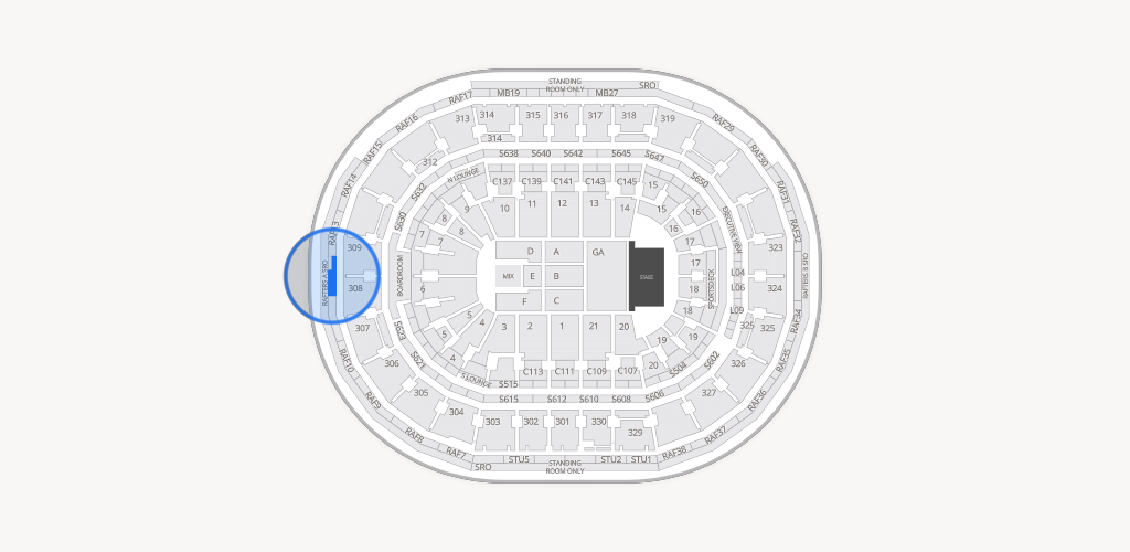 TD Garden Seating Chart
