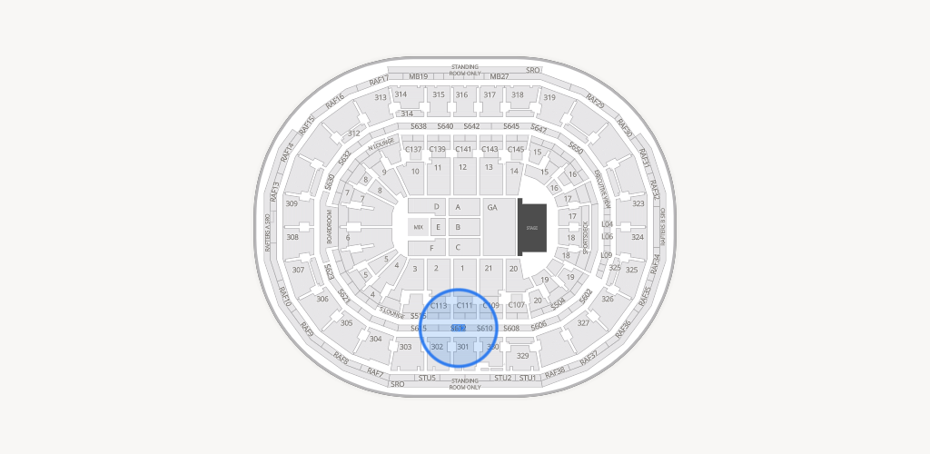 TD Garden Seating Chart