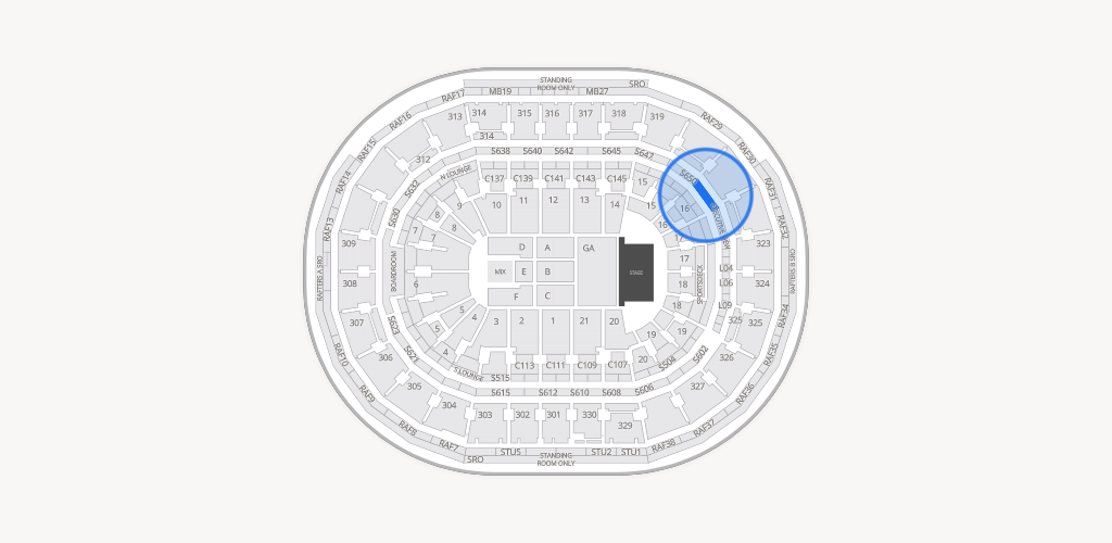 TD Garden Seating Chart