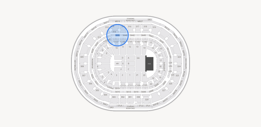 TD Garden Seating Chart