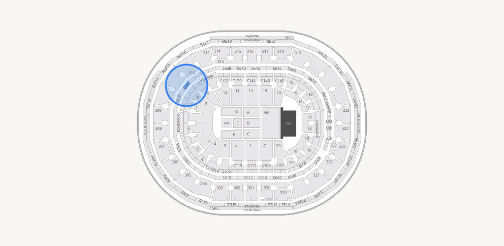 TD Garden Seating Chart