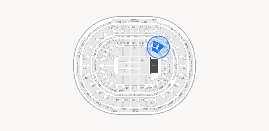 TD Garden Seating Chart