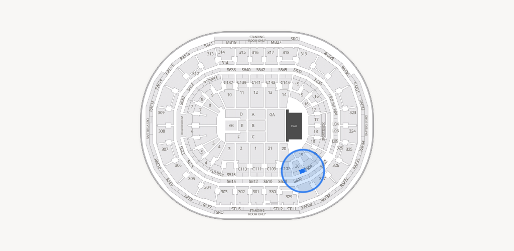 TD Garden Seating Chart