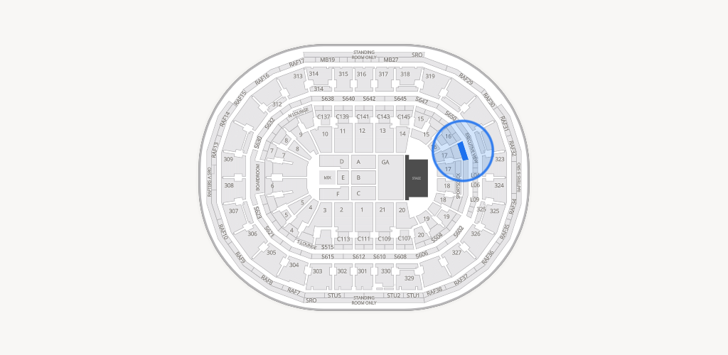 TD Garden Seating Chart