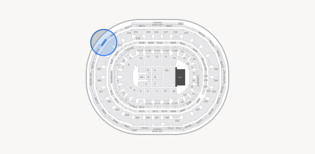 TD Garden Seating Chart