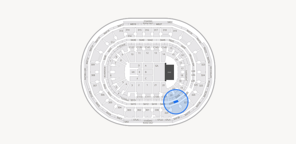 TD Garden Seating Chart