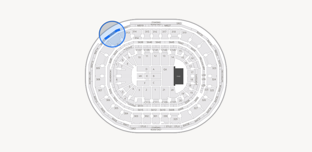 TD Garden Seating Chart