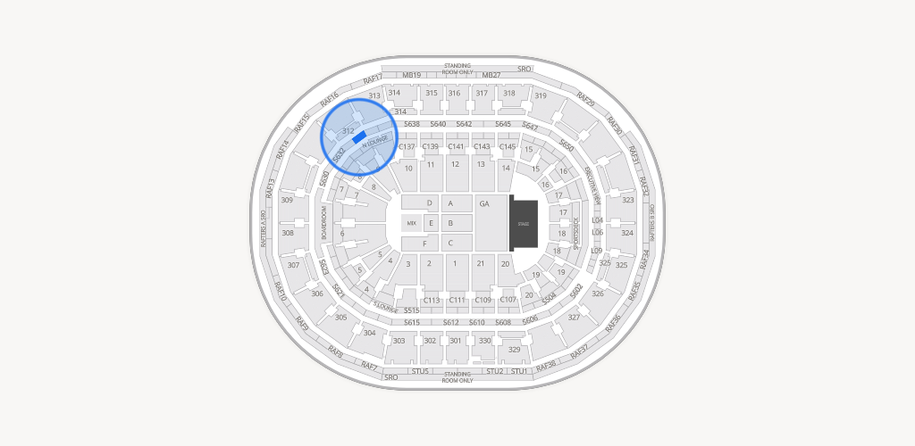 TD Garden Seating Chart
