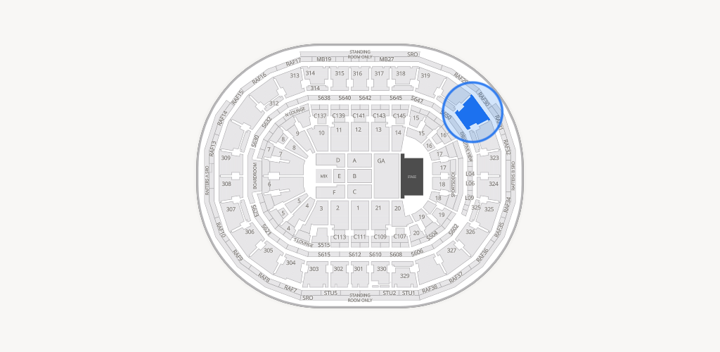 TD Garden Seating Chart