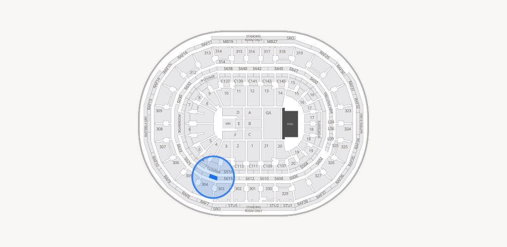 TD Garden Seating Chart