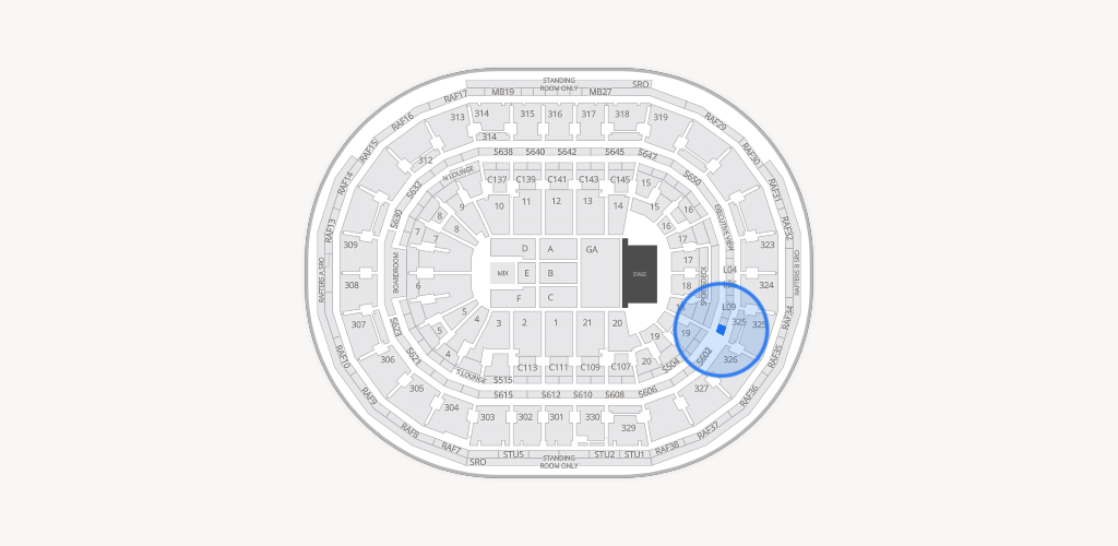 TD Garden Seating Chart