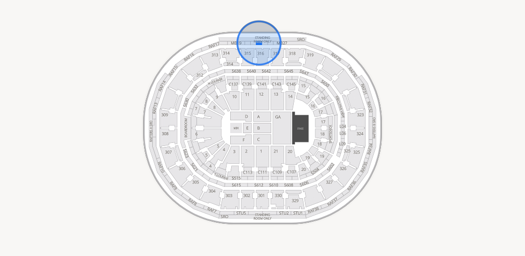 TD Garden Seating Chart