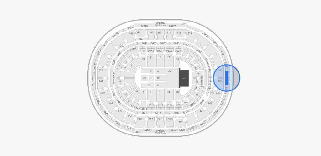 TD Garden Seating Chart