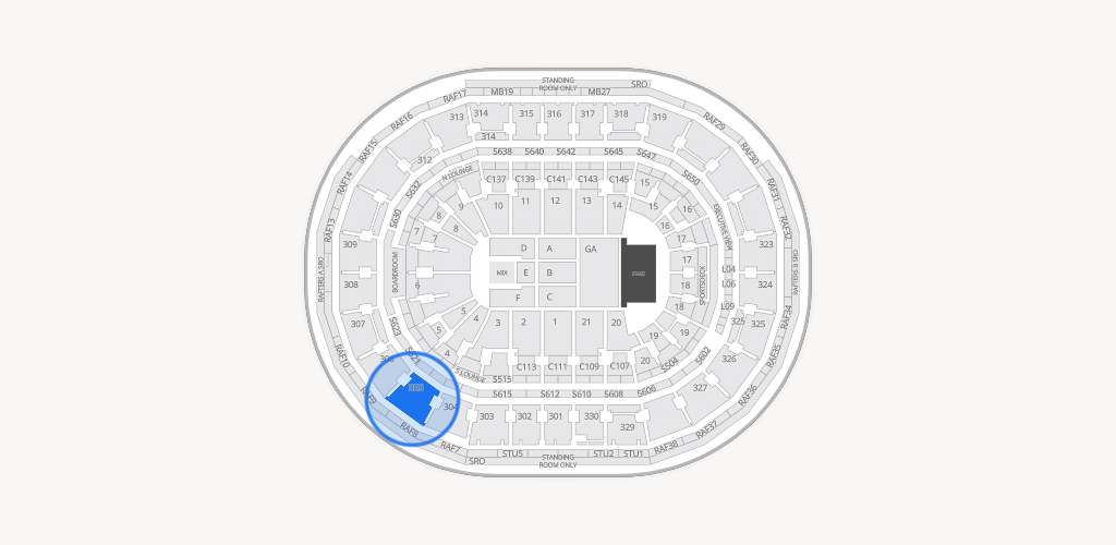 TD Garden Seating Chart