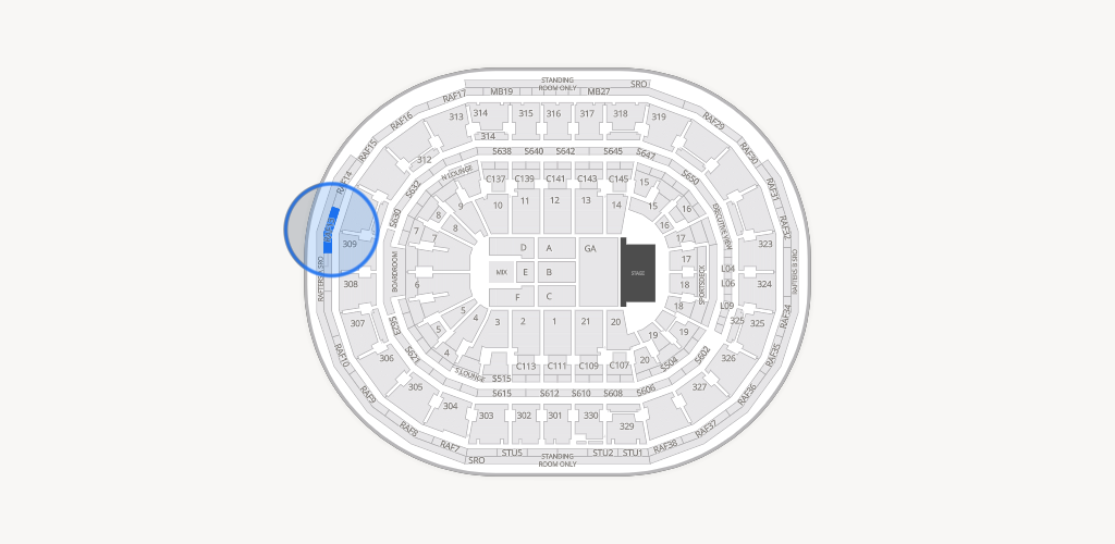 TD Garden Seating Chart