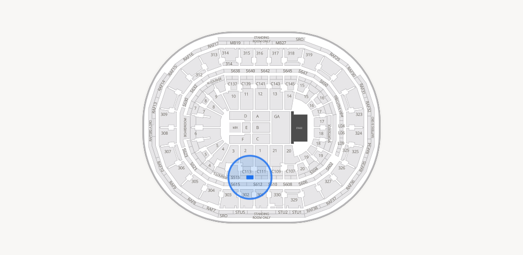 TD Garden Seating Chart