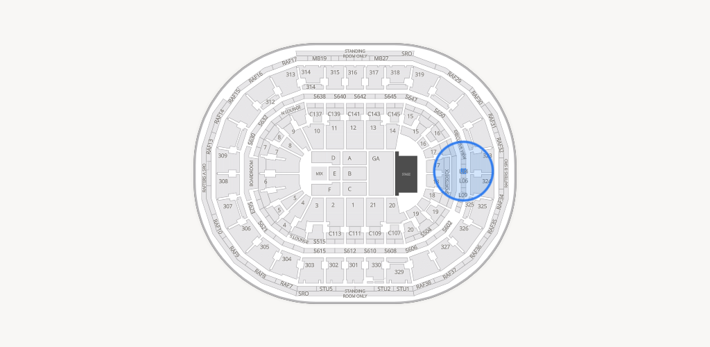 TD Garden Seating Chart