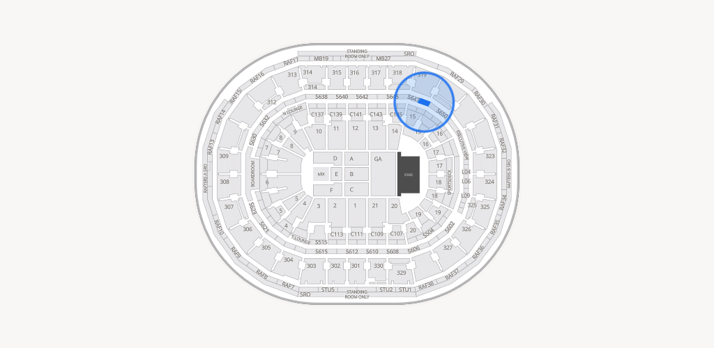 TD Garden Seating Chart