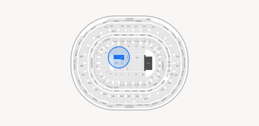 TD Garden Seating Chart