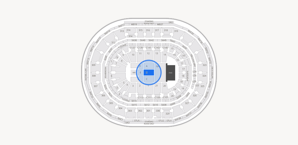 TD Garden Seating Chart