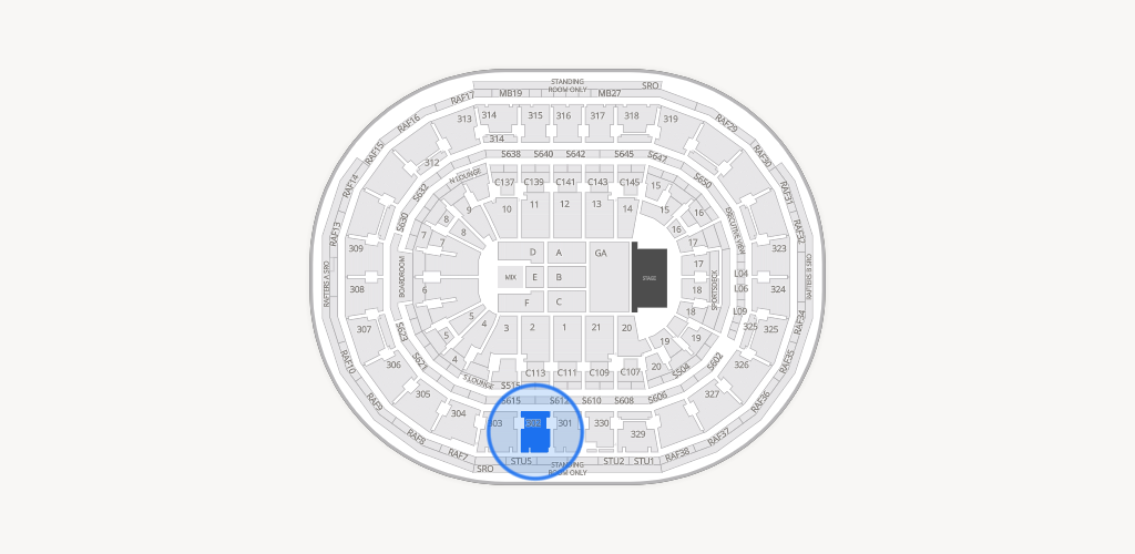 TD Garden Seating Chart