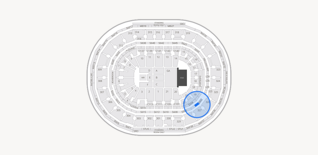 TD Garden Seating Chart