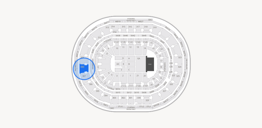TD Garden Seating Chart