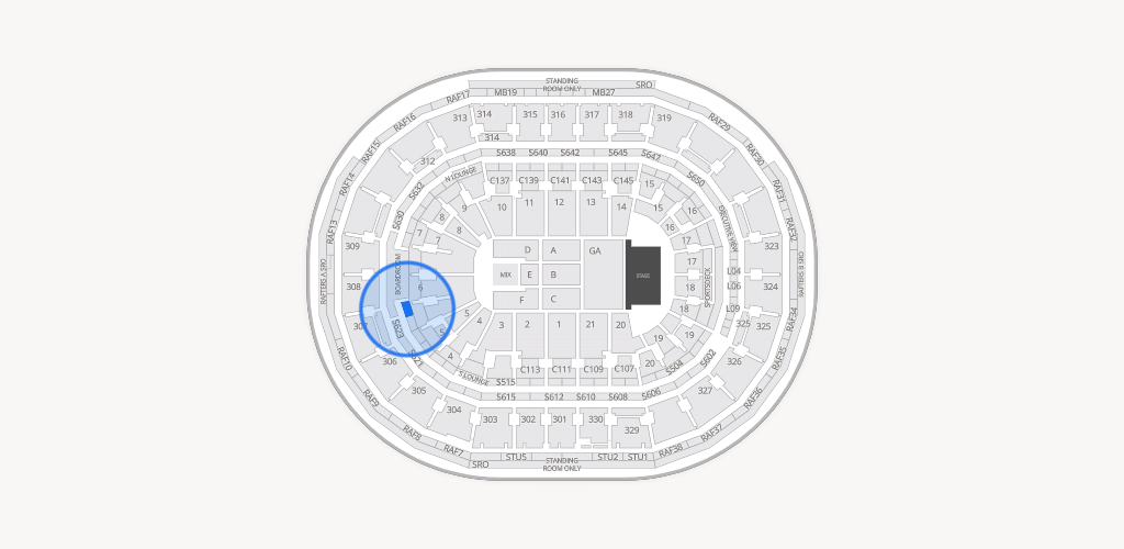 TD Garden Seating Chart