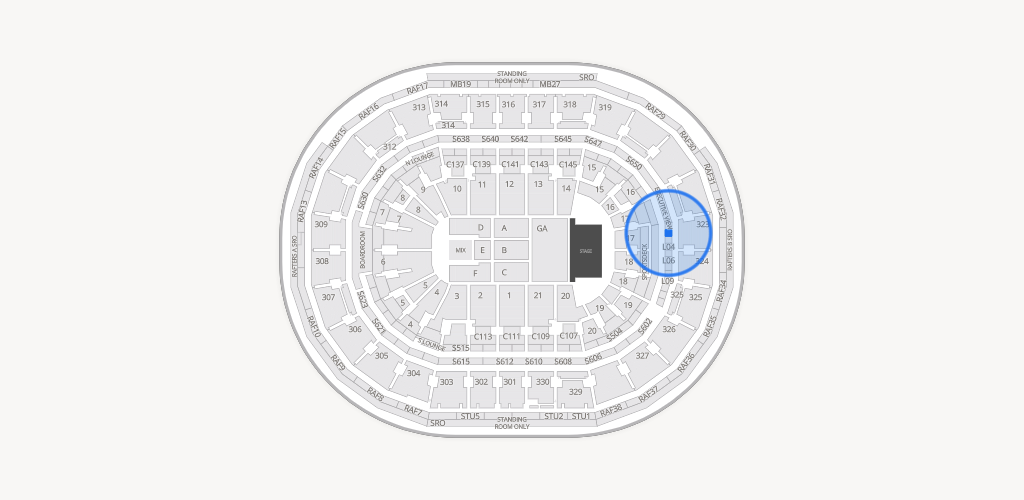TD Garden Seating Chart