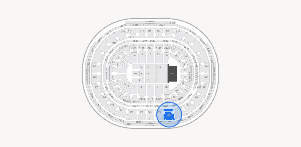 TD Garden Seating Chart