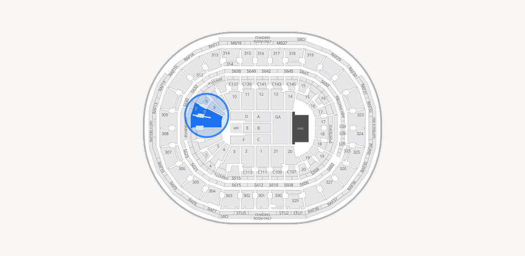 TD Garden Seating Chart