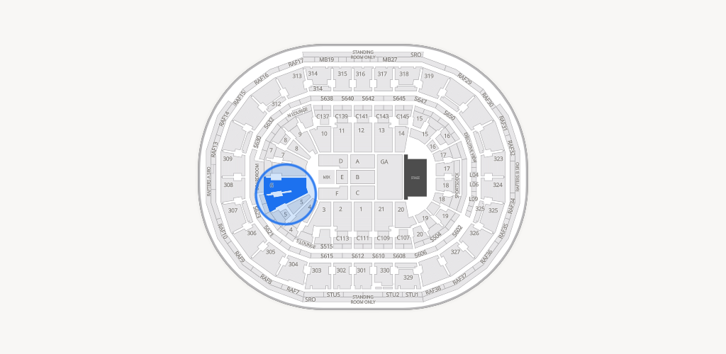 TD Garden Seating Chart