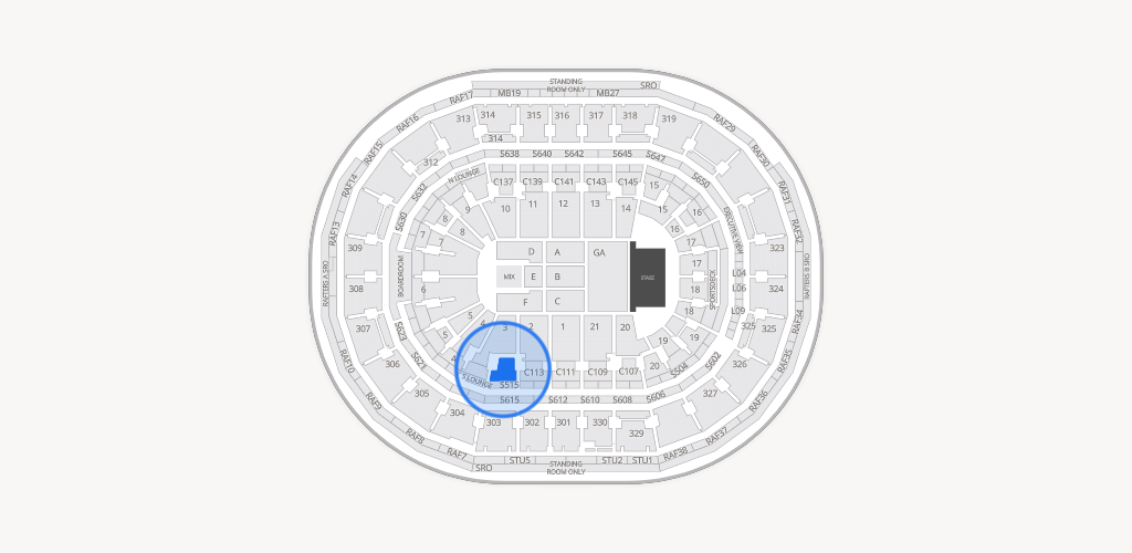 TD Garden Seating Chart