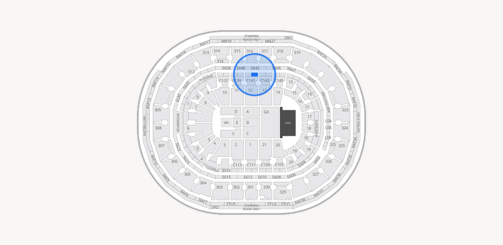 TD Garden Seating Chart