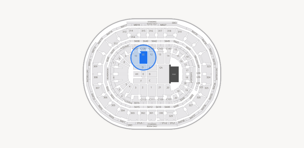 TD Garden Seating Chart
