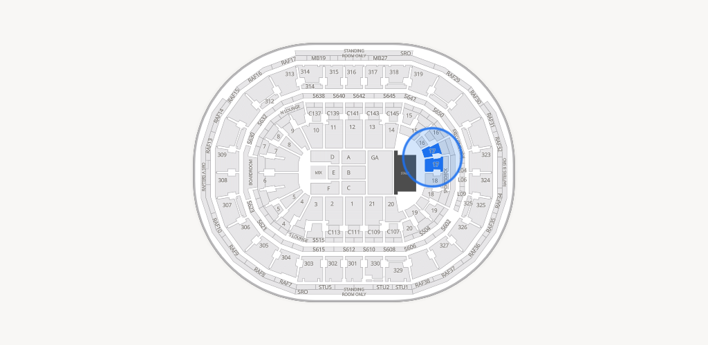 TD Garden Seating Chart