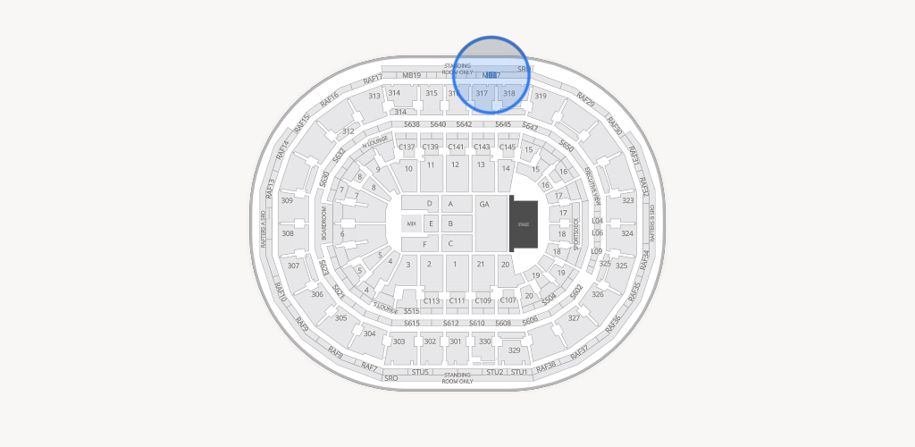 TD Garden Seating Chart