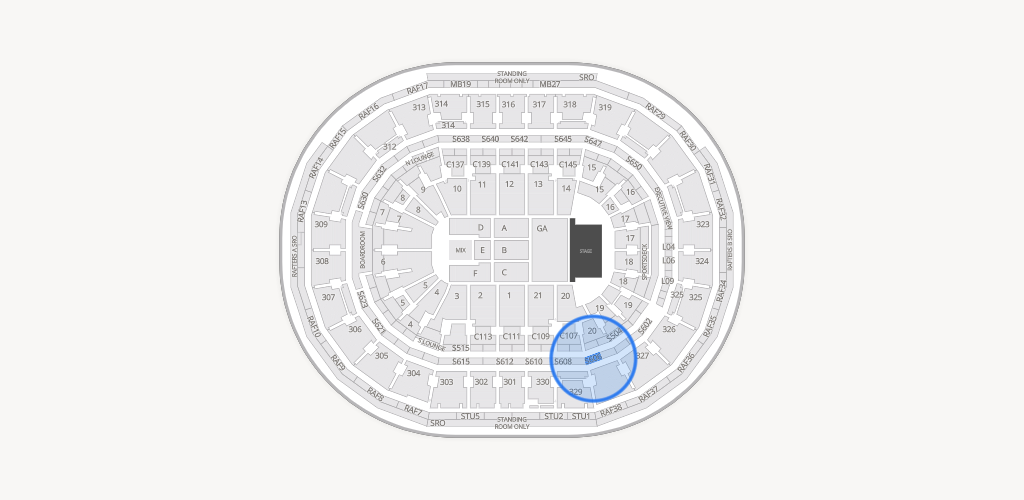 TD Garden Seating Chart